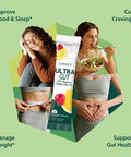 Loroc'E Ultragut Glp-1 Booster Fiber Mix Drink Cortisol Reducer & Sleep Aid For Weight Loss & Gut Health - With Prebiotics Magnesium Glycinate L-Theanine Ashwagandha Vitamin D No Sugar 30 Servings