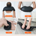 Rechargeable Neck Massager With Heat - Shiatsu Back And Neck Massager, Cordless Portable Kneading Shoulder Massage Shawl For Pain Relief Deep Tissue Christmas Gifts For Dad Mom Friends