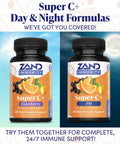 Zand Immunity Super C+ With Elderberry All Day Immune Support 1000Mg Pureway-C Vitamin C Plus Zinc & Vitamin D-3 Enhanced Absorption 60 Tablets 30 Servings