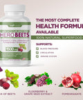 GADE NUTRITION BOOST YOUR HEALTH Beet Root Capsules 1500Mg Organic Beet Root Powder + Vitamin C Zinc, Elderberry Pomegranate Grape Seed Extract Nitric Oxide Supplement Supports For Healthy Circulation 3 Months Supply