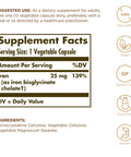 Solgar Gentle Iron 25 Mg (Iron Bisglycinate) 180 Vegetable Capsules
