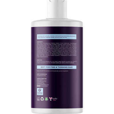 Advanced Biotin Shampoo For Hair Growth - Biotin Shampoo For Thinning Hair And Hair Loss With Black Castor Caffeine Collagen And Rosemary Oil For Hair Growth - Thickening Shampoo For Men And Women