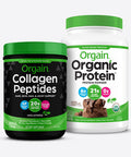 Orgain Bundle Chocolate Protein Powder and Collagen Peptide Protein Powder Paleo Keto Friendly Made without Gluten Dairy and Soy