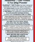 7 Day Probio, 200 Billion Intensive Support With 2 Probiotics, Once Daily, Acid & Bile Resistant, Dairy And Gluten Free, Vegan