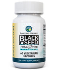 Amazing Herbs Black Seed Fenuzume Bronc-Care, Vegetarian Capsules - Gluten-Free, Non-Gmo, Vegan, Enhances Immune Response, Improves Allergic Conditions & General Well-Being - 60 Count