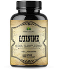 HERBALICIOUS Quinine Capsules - Cinchona Officinalis Bark Herbal Supplement For Muscle, Cramp Defense And Overall Digestive Health - All-Natural Quinine Sulfate Pills, 500Mg Per Capsule, 100 Tablets
