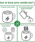 Fullchea - Dried Pine Needle Tea - 7oz/200g - Premium Red Pine Needles Loose Leaf Herbal Tea - Non-GMO - Better Than White Pine Needle Tea - Caffeine- - Cut & Sifted
