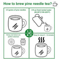 Fullchea - Dried Pine Needle Tea - 7oz/200g - Premium Red Pine Needles Loose Leaf Herbal Tea - Non-GMO - Better Than White Pine Needle Tea - Caffeine- - Cut & Sifted