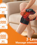Edifolly Cordless Knee Heating Pad Knee Massager With Heat And Vibration Rechargeable Heated Knee Brace With 3 Heat Levels And 3 Massage Modes