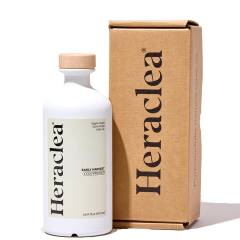 Heraclea - Mature Harvest - Extra Virgin Olive Oil - Organic Olive Oil - Cold Pressed EVOO - Polyphenol Rich EVOO - 16.9oz Bottle
