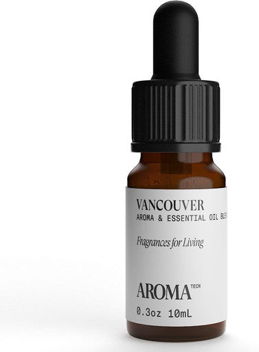 AromaTech Vancouver Aroma Oil for Scent Diffuser, Premium Juniper, Pine, Cedar, Ocean Water, Sea Salt Luxury Aroma Oil for Cold-Air and Ultrasonic Scent Machine - 10 Milliliter