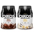 Oikos Protein Shake, Salted Caramel, 30g High Protein Drinks, Shelf Stable, Ready to Drink, 5g Prebiotic Fiber, 12 fl oz Bottle, 12 Count
