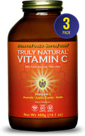 HealthForce SuperFoods Truly Natural Vitamin C - 400 Grams - Pack of 3 - Whole Food Vitamin C Complex from Acerola Cherry Powder - Immune Support - Vegan & Gluten Free - 201 Total Servings