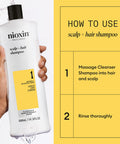 Nioxin System 1 Scalp + Hair Thickening Shampoo | For Natural Hair with Light Thinning | Hair Care Formula with Niacinamide & Biotin