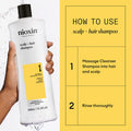 Nioxin System 1 Scalp + Hair Thickening Shampoo | For Natural Hair with Light Thinning | Hair Care Formula with Niacinamide & Biotin