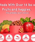 Llama Naturals Multivitamin for Women Vegan Organic Gummies with Vitamin D C and K Women's Real Fruit Gummy Vitamins Chewable Multivitamin Supplement No Added Sugar Cane Cherry 120 Ct