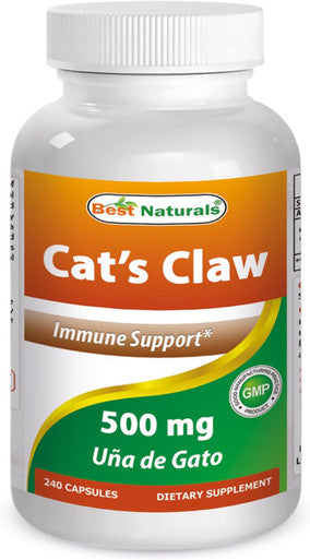 Best Naturals Cat'S Claw Capsule 500 Mg 240 Count