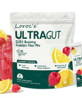 Loroc'E Ultragut Glp-1 Booster Fiber Mix Drink Cortisol Reducer & Sleep Aid For Weight Loss & Gut Health - With Prebiotics Magnesium Glycinate L-Theanine Ashwagandha Vitamin D No Sugar 30 Servings