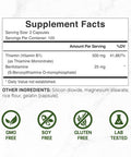 Deal Supplement Vitamin B1 500mg with Benfotiamine 240 Capsules 2 in 1 Enhanced Formula Fat & Water Soluble Thiamine B1 Supplement Third Party Tested Non-GMO No Gluten