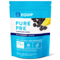 Equip Foods Pure Pre All Natural Pre-Workout Powder | Caffeine Free EAA Vitamin C B6 B12 L-carnitine Agnine | Naturally Boosts Workouts | 30 Servings BlackBerry Lemon Decaffeinated