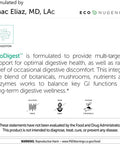 EcoNugenics EcoDigest Digestive Health Supplement 60 Capsules Digestive Support Herbs Medicinal Mushrooms Enzymes Relief from Heartburn Indigestion GERD Acid Reflux Gas Nausea Bloating