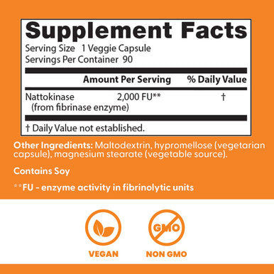 Doctors Best Nattokinase 2,000Fu 90 Veggie Caps