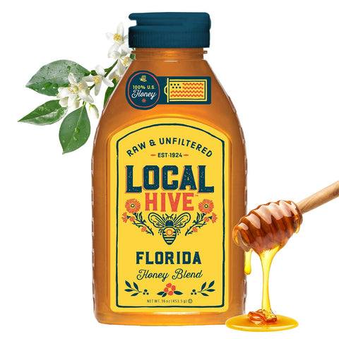 Local Hive Clover Raw & Unfiltered ÃƒÂ¢Ã¢â€šÂ¬Ã¢â‚¬Å“ 16 oz | 100% Pure U.S. Honey | Natural Sweetener Sourced from American Bees & Beekeepers | Premium Clover Flavor | Ideal for Tea, Baking & Cooking