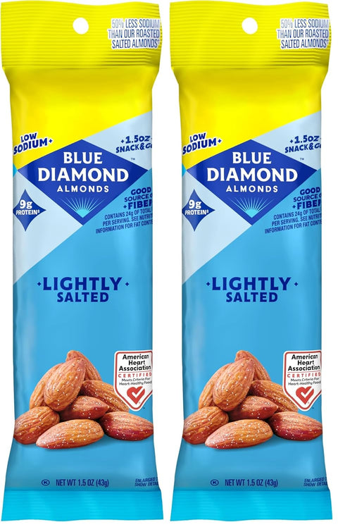 Blue Diamond Almonds, Smokehouse Flavored Snack Nuts, Single Serve Bags (1.5 Oz. Tubes, Pack of 12)