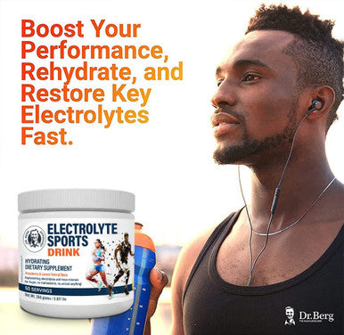 Dr. Berg's Electrolyte Sports Drink Raspberry Lemon Flavor
