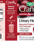 Nature'S Way Cranrx Bioactive Cranberry Urinary Health* 500Mg Potency Once Daily 30 Vcaps