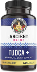 Tudca 500Mg, 60 Capsules (Tauroursodeoxycholic Acid)- Bile Salts Liver Support Supplement, Natural Bitter Taste- Vegan Friendly, Non Gmo, Gluten Capsules By Ancient Bliss