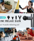 Arboleaf Mini Massage Gun, Percussion Deep Tissues Muscle Massager, Full-Metal Travel Massage Gun, Portable Handheld Massager, Compact Sports Massager For Office Gifts For Him, Home, Athletes