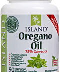 Island Nutrition , Oregano Oil Capsules, Organic Ingredients - Super-Strength, Grown In Spain, 90-Ct Liquid-Filled - Organic Oil Of Oregano Capsules With Enhanced Delivery (Aceite De Oregano)