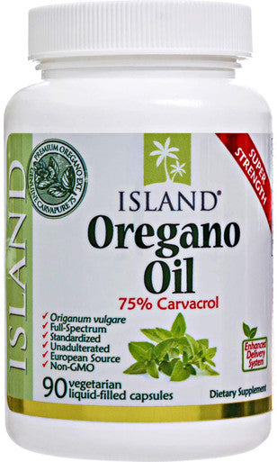 Island Nutrition , Oregano Oil Capsules, Organic Ingredients - Super-Strength, Grown In Spain, 90-Ct Liquid-Filled - Organic Oil Of Oregano Capsules With Enhanced Delivery (Aceite De Oregano)