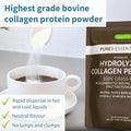 100% Grass Fed Bovine Collagen, Advanced Hydrolyzed Collagen Peptides, 400G, Easy-Mix, Super Premium Protein Powder, 40 Servings, By Igennus