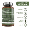 Barefoot Nutrition - B12 Complete High Strength Supplement Methylated B 12 (1000 g) - with Cofactors Methyl folate (400 g) & D-Biotin (400 g) - 60 x 1 A Day Vegan-Friendly Capsules