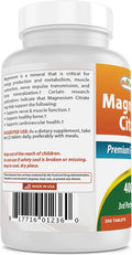 Best Naturals Magnesium Citrate (Citrato de Magnesio) 400mg 250 Tablets (400 mg of Elemental Magnesium per 2 Tablets) (1)