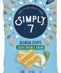 Simply 7 Quinoa Chips Sea Salt Gluten Snacks Vegan Chips PlantBased Crunchy Bites Low Calorie NutFree Veggie Snacks NonGMO Healthy Vegetable Snack Option 8 Pack 3.5oz