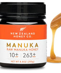 New Zealand Honey Co. Raw Manuka Honey UMF 10+ | MGO 263+, 8.8oz / 250g | Organic Medical Grade Manuka Honey for Daily Wellness, Skin Care & Dogs