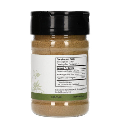 Banyan Botanicals Trikatu Powder - Usda Organic, Spice Jar - Heating & Stimulating - Supports Digestion Of Heavy Foods*