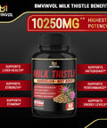 BMVINVOL (3 Months Supply) Milk Thistle Capsules 10250 mg - Supports Healthy Liver Function - High Potency with Beet Root, Cissus, Punarnava
