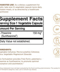 Solgar L-Theanine 150 Mg - 60 Vegetable Capsules - Promotes Relaxation - Non-Gmo Vegan Kosher & Gluten Free - 60 Servings