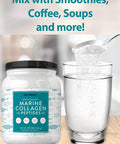 Marine Collagen Powder 20 Oz | Hydrolyzed Collagen Peptides | Unflavored | Keto, Paleo, Non-GMO, Gluten Free Supplement | by Horbaach