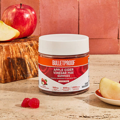 Bulletproof Apple Cider Vinegar Max Sugar-Free Gummies, 60 Count, Keto Supplement For Cravings