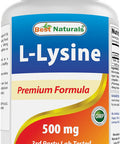 Best Naturals L-Lysine 500 mg 250 Tablets