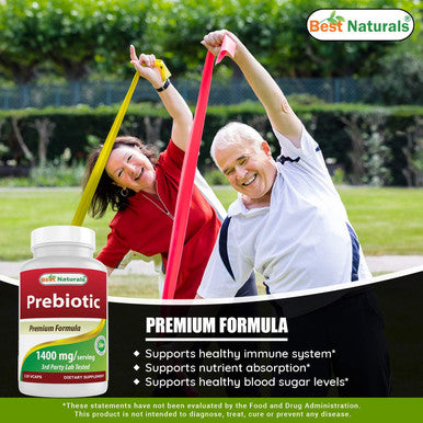 Best Naturals Prebiotics Fiber XOS (Xylo Oligosaccharide) 1400mg Serving 120 Veg Capsules