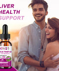 Alliwise Liver Health Support Liquid, 1000Mg Milk Thistle 80% Silymarin Extract & 250Mg Dandelion Root Extract, Liver Cleanse Detox & Repair Fatty Liver Formula, Vegan, Non-Gmo And All-Natural