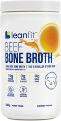 LEANFIT BEEF BONE BROTH Powder 15g Protein 19 Servings 285g Tub