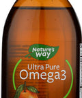 Natures Way Ultra Pure Omega3 Liquid Fish Oil Supplement, Grapefruit Tangerine Flavor, 8 Fl Oz