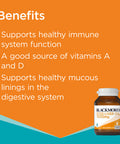 Blackmores Cod Liver Oil 1000 Mg 80 Capsules, Vitamin A + Vitamin D + Omega-3, Made In Australia